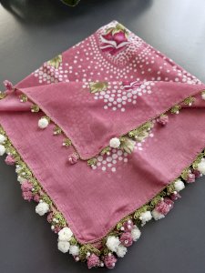 Kurdeleli iğne oyası yazma 